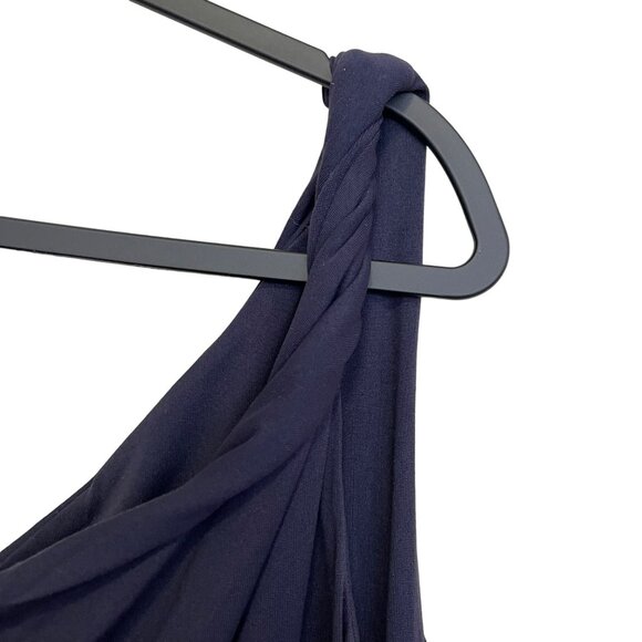 Susana Monaco One Shoulder Midnight Flared Leg Jumpsuit NWT - Picture 5 of 10